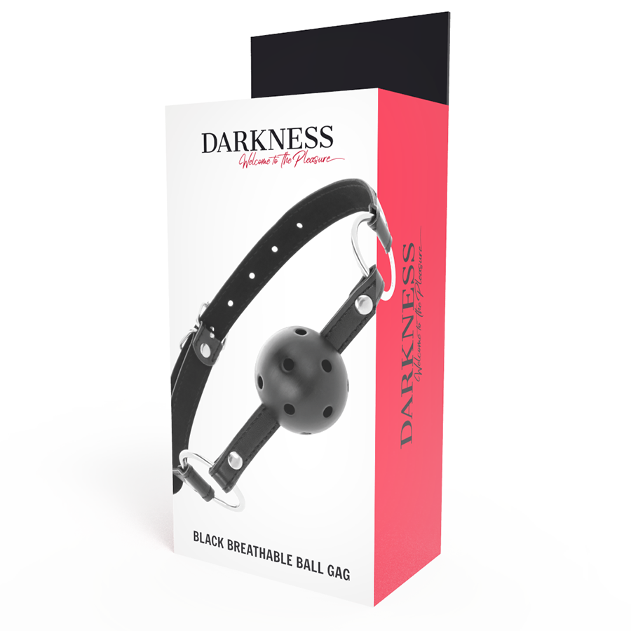 DARKNESS Ballknebel – atmungsaktiv, Schwarz