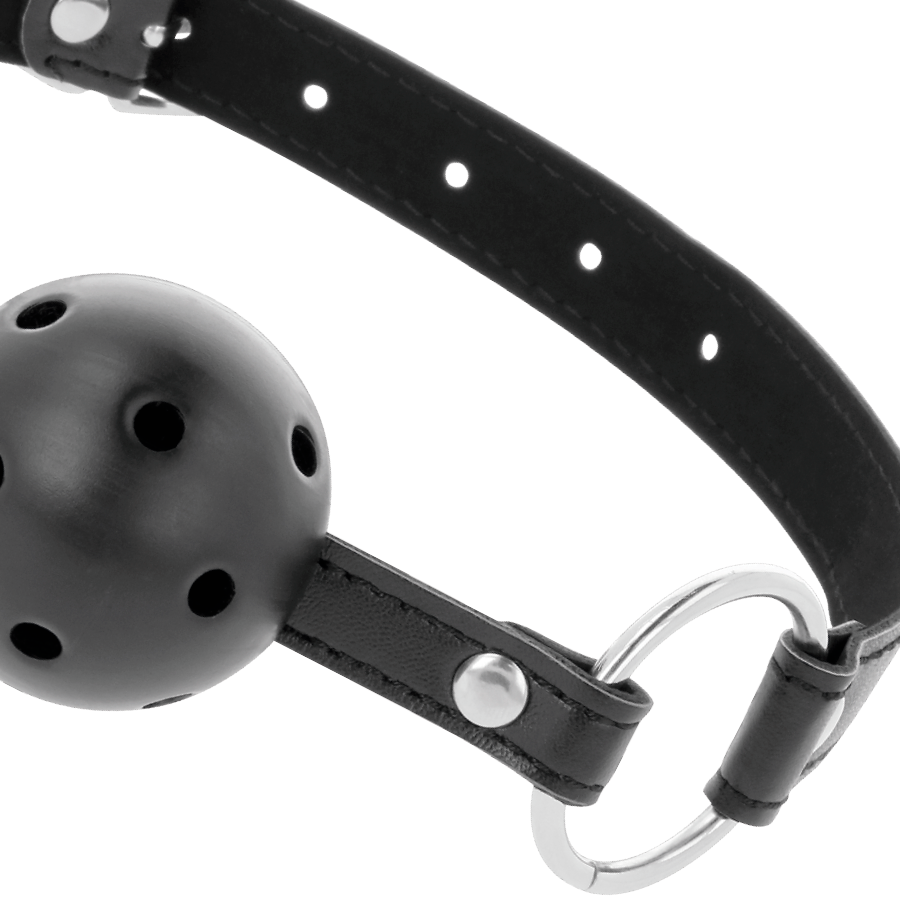 DARKNESS Ballknebel – atmungsaktiv, Schwarz