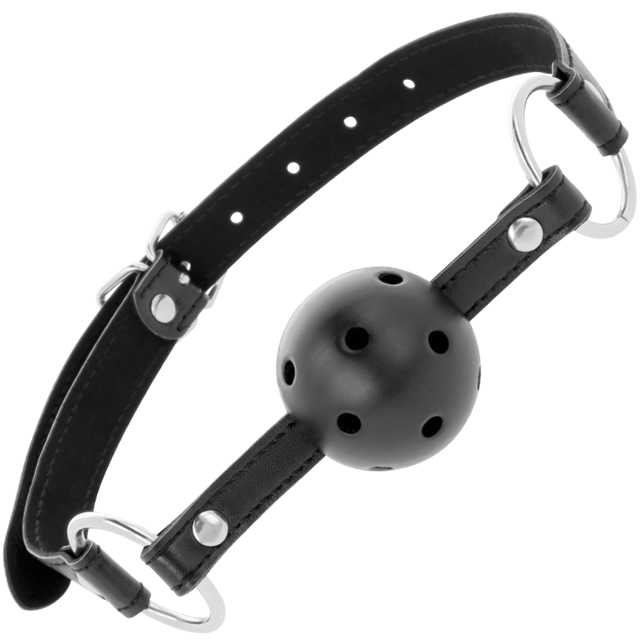 DARKNESS Ballknebel – atmungsaktiv, Schwarz