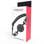 DARKNESS Atmungsaktiver Knebel – Silikon, Schwarz