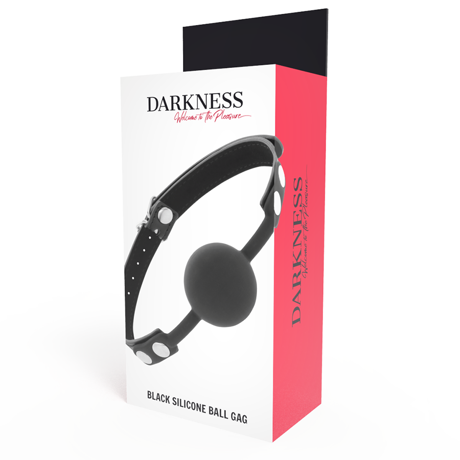 DARKNESS – Black silicone gag
