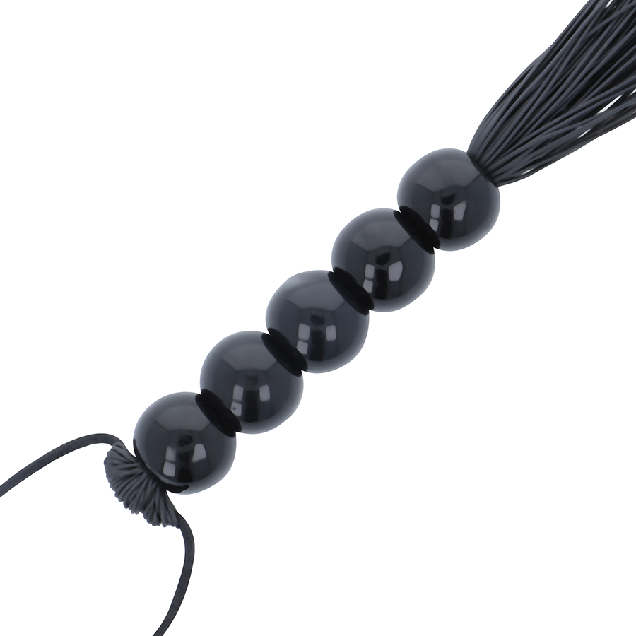 DARKNESS Dünne Bondage-Peitsche – Schwarz, 45 cm