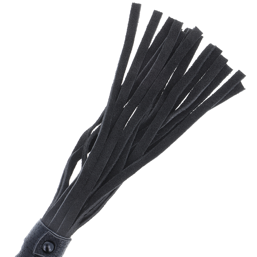 DARKNESS – Black bondage whip with leather handle