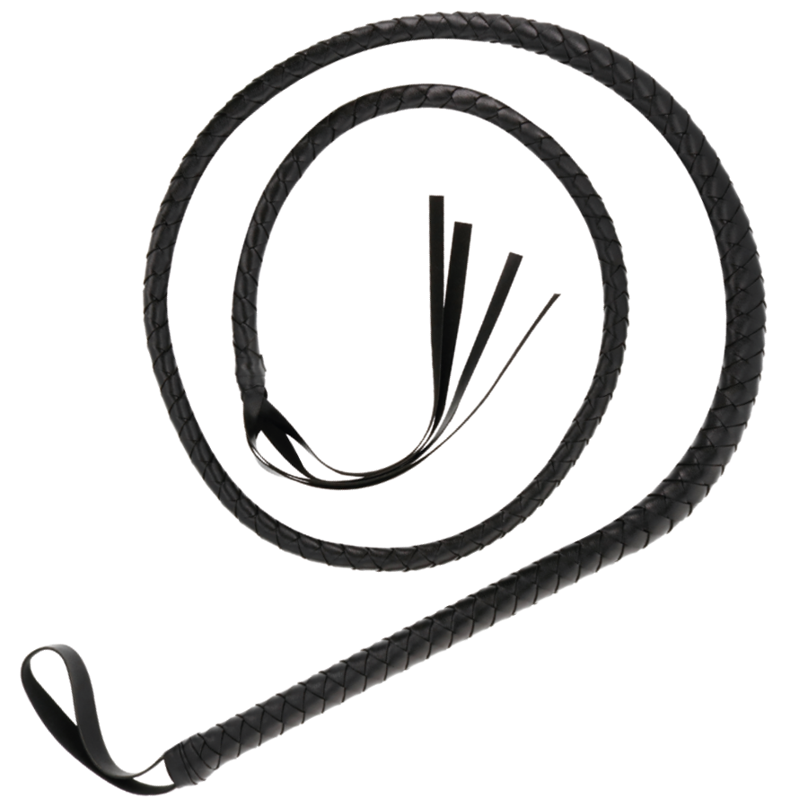 DARKNESS Bondage-Peitsche – Schwarz, 210 cm