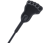 DARKNESS Fetisch-Crop & Peitsche – Schwarz, doppelseitig