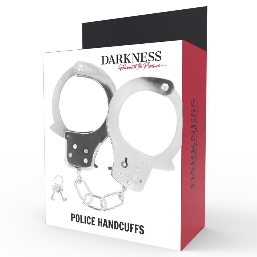 DARKNESS – Metal handcuffs with keys
