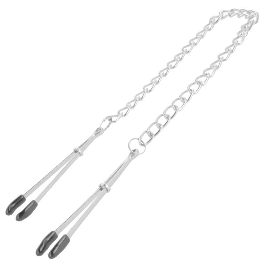 DARKNESS SENSATIONS – Verstellbare Nippelklemmen mit Kette