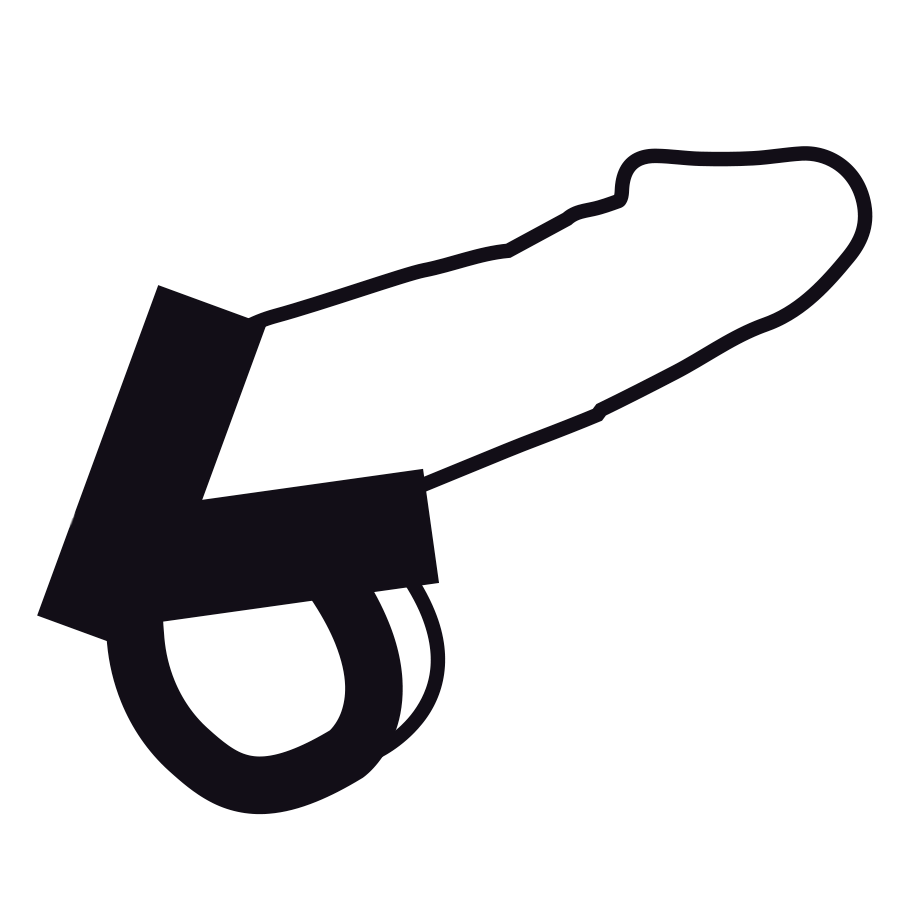 DARKNESS SENSATIONS – Penis- und Hodenring aus Leder