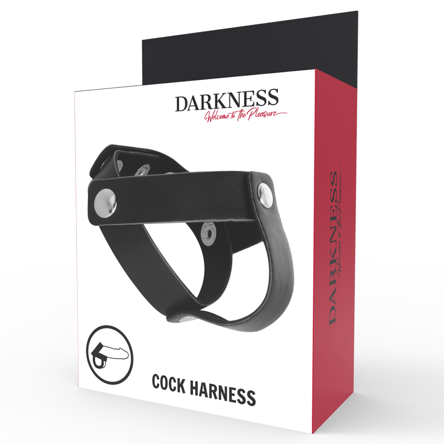 DARKNESS SENSATIONS – Penis- und Hodenring aus Leder
