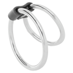 DARKNESS SENSATIONS – Doppelter Penisring aus Metall