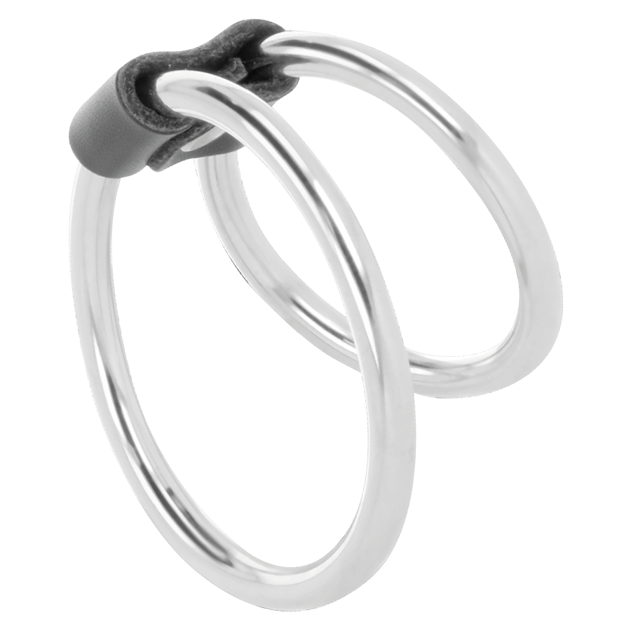 DARKNESS SENSATIONS – Doppelter Penisring aus Metall