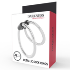 DARKNESS SENSATIONS – Doppelter Penisring aus Metall