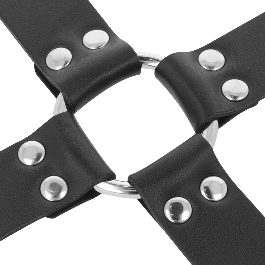 DARKNESS – MENOTTES EN CUIR POUR PIEDS ET MAINS NOIR