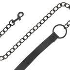 DARKNESS – MENOTTES ET COLLIER EN CUIR NOIR