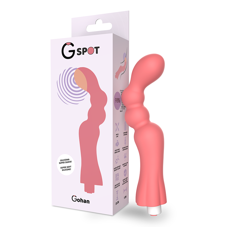 G-SPOT Gohan – Vibratore  g-spot rosso chiaro