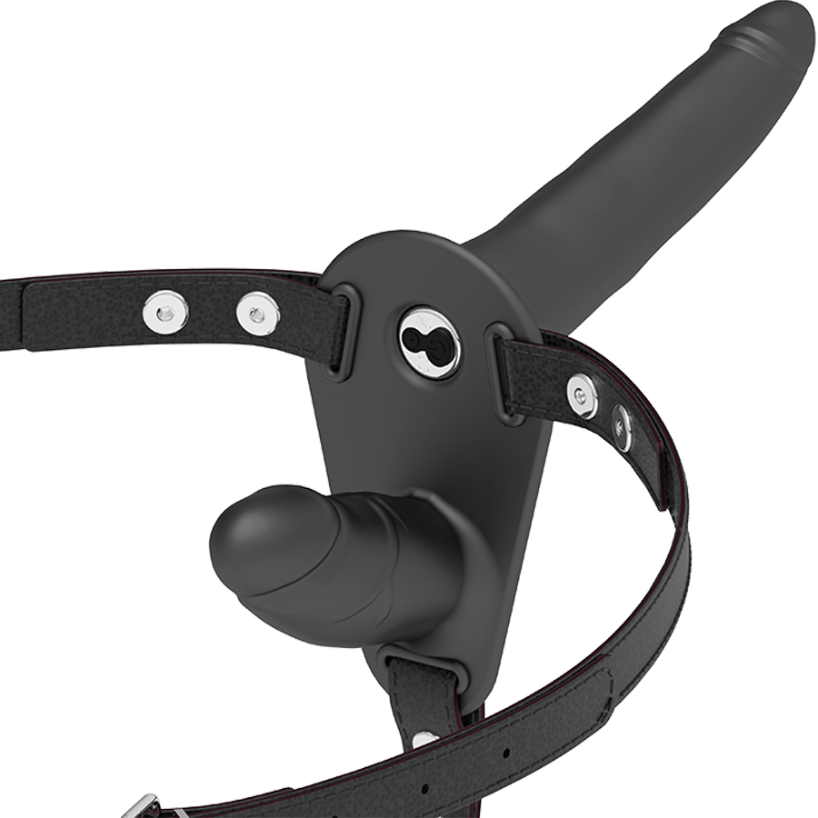 FETISH SUBMISSIVE HARNESS – VIBRATORE A DOPPIA PENETRAZIONE