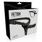 FETISH SUBMISSIVE HARNESS – Silicone noir point g 16 cm