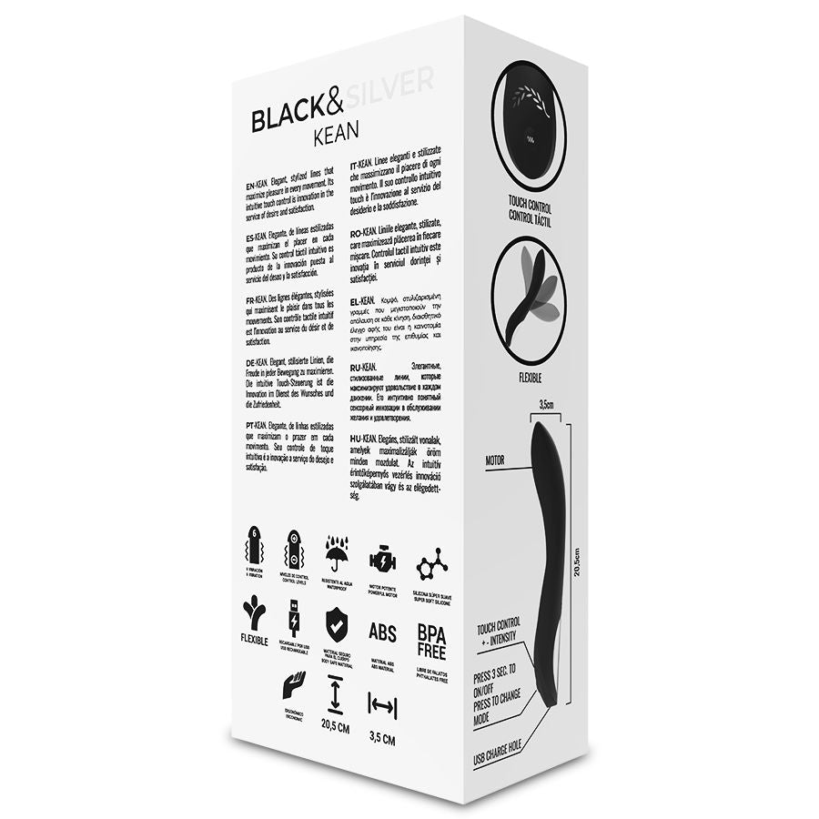 BLACK&SILVER Kean – Vibrator mit Touch-Steuerung
