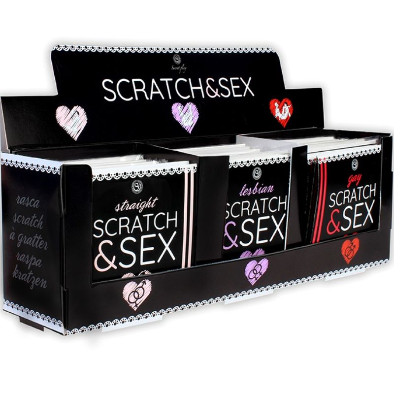 SECRETPLAY Scratch & Sex – Display mit 36 Rubbelkarten-Spielen