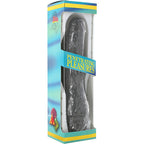 SEVEN CREATIONS Vinyl-Vibrator – Realistischer Penis, Schwarz, 20 cm