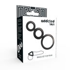 ADDICTED TOYS – Rings set for Penis – smoked