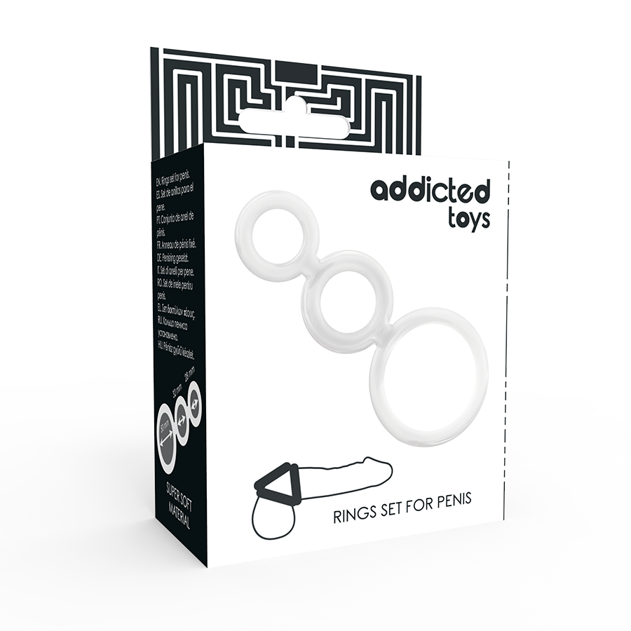 ADDICTED TOYS – Rings set for Penis transparent