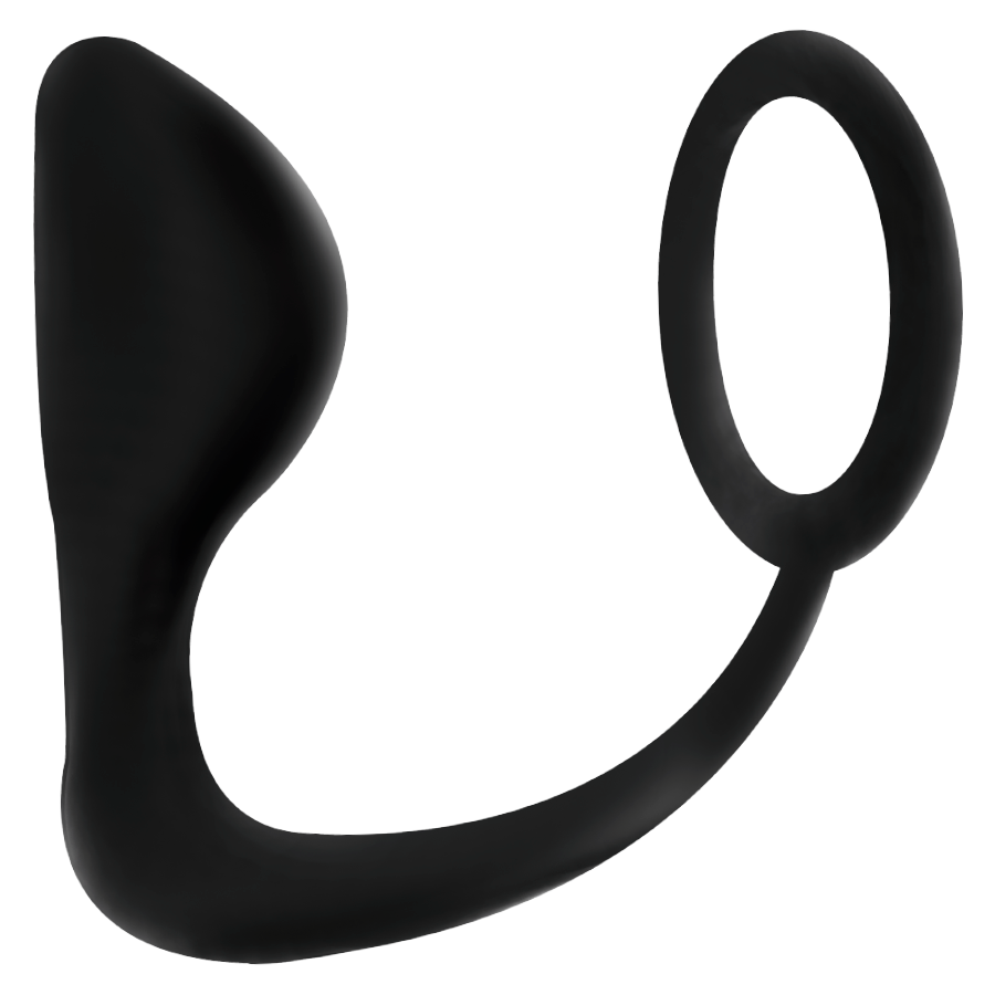 ADDICTED TOYS – Plug anale con anello pene nero
