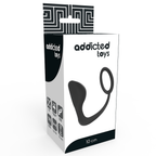ADDICTED TOYS – Plug anale con anello pene nero