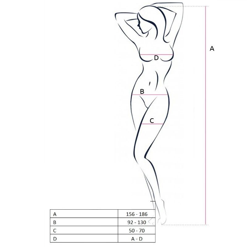 PASSION Woman – Netz-Bodystocking, Schwarz, Einheitsgrösse