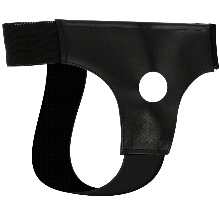 DARKNESS Hohlgurt – mit Loch für eigenen Dildo