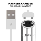 BLACK&SILVER Kailan 2 – Vibrierende Magnetkugel, silber