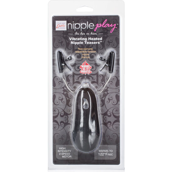 CALEXOTICS – Vibr heated Nipple teasers black