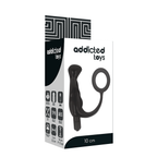 ADDICTED TOYS – Vibrator prost tico black 10 cm