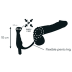 ADDICTED TOYS – Vibrator prost tico black 10 cm