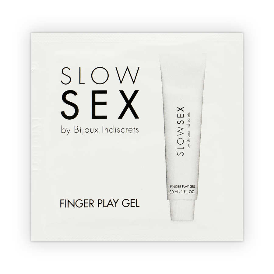 BIJOUX INDISCRETS Slow Sex – Massagegel mit Fingerspiel, Einzeldosis