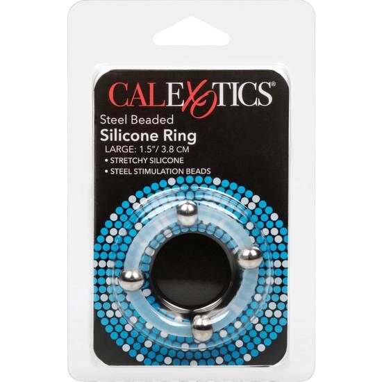CALEXOTICS – Stahlperlen-Silikonring L