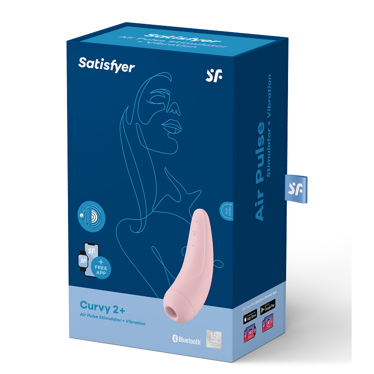 SATISFYER Curvy 2+ – Clitoral vibrator, pink