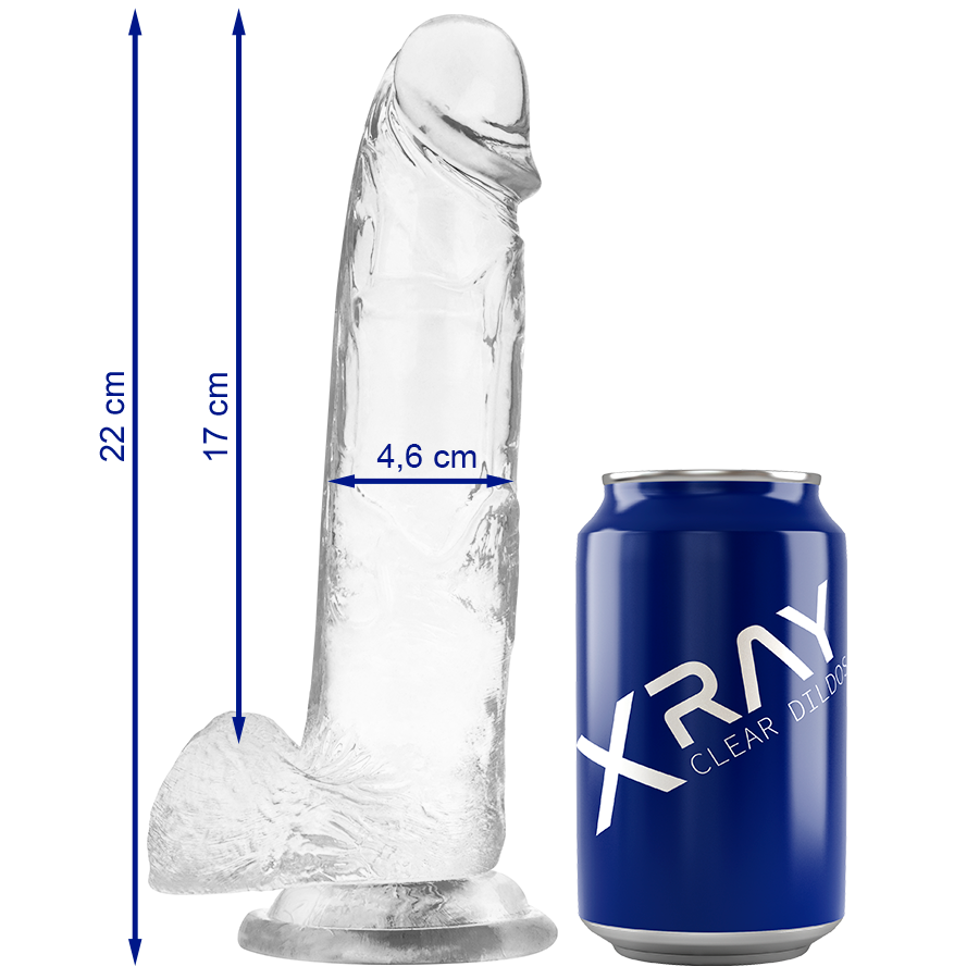 X RAY – CLEAR COCK WITH BALLS CM -O- CM
