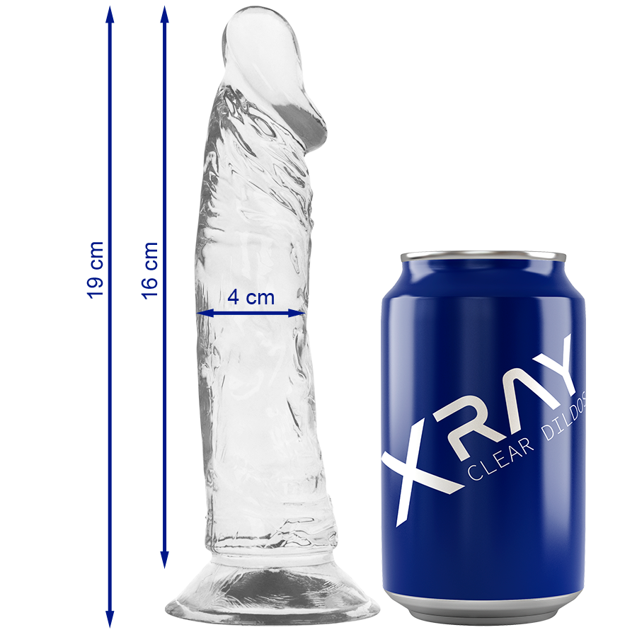 X RAY Clear – Gode réaliste transparent