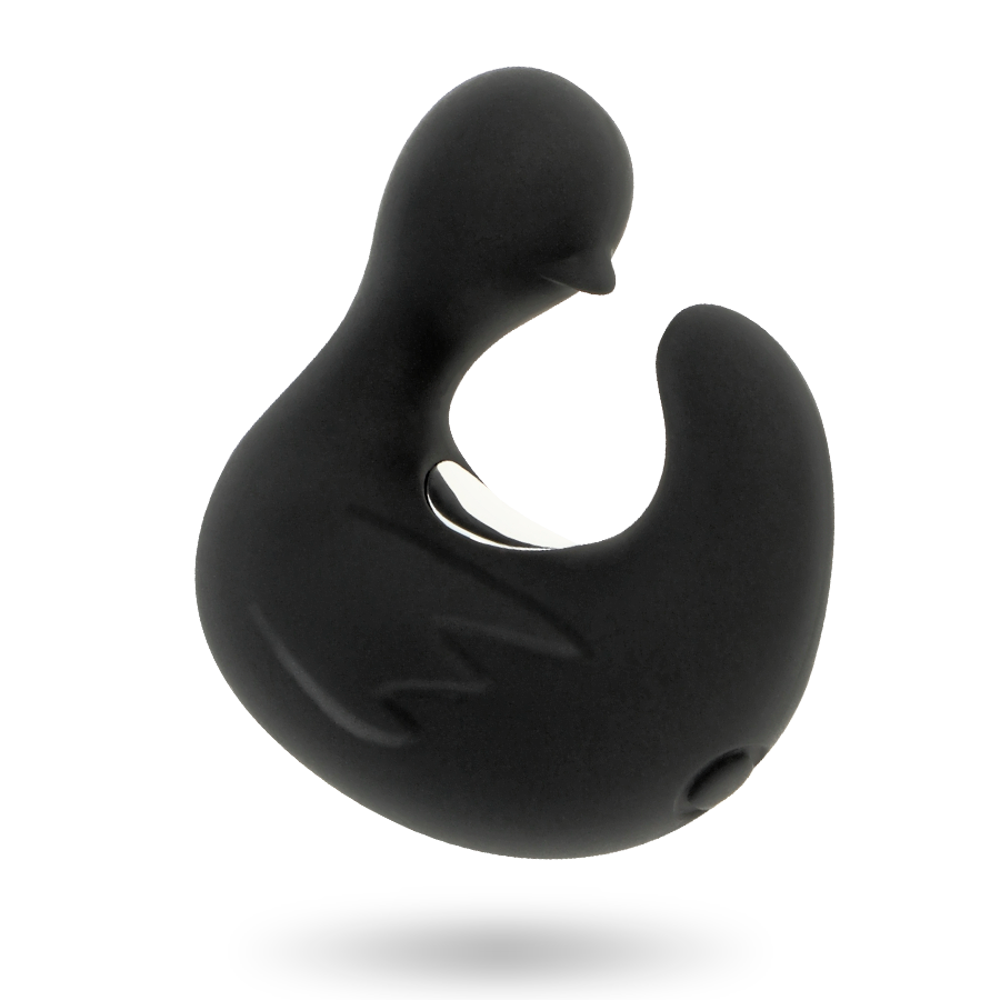 BLACK&SILVER – Duckymania rechargeable silicone stimulating duck thimble