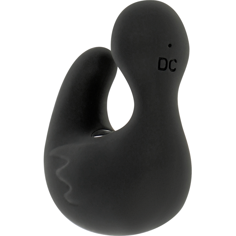 BLACK&SILVER – Duckymania rechargeable silicone stimulating duck thimble