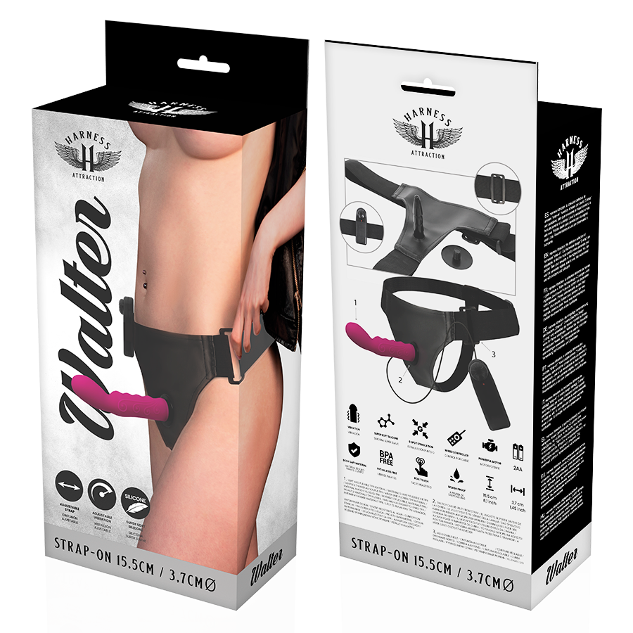 HARNESS ATTRACTION Walter – Vibrations-Harness, 15,5 x 3,7 cm