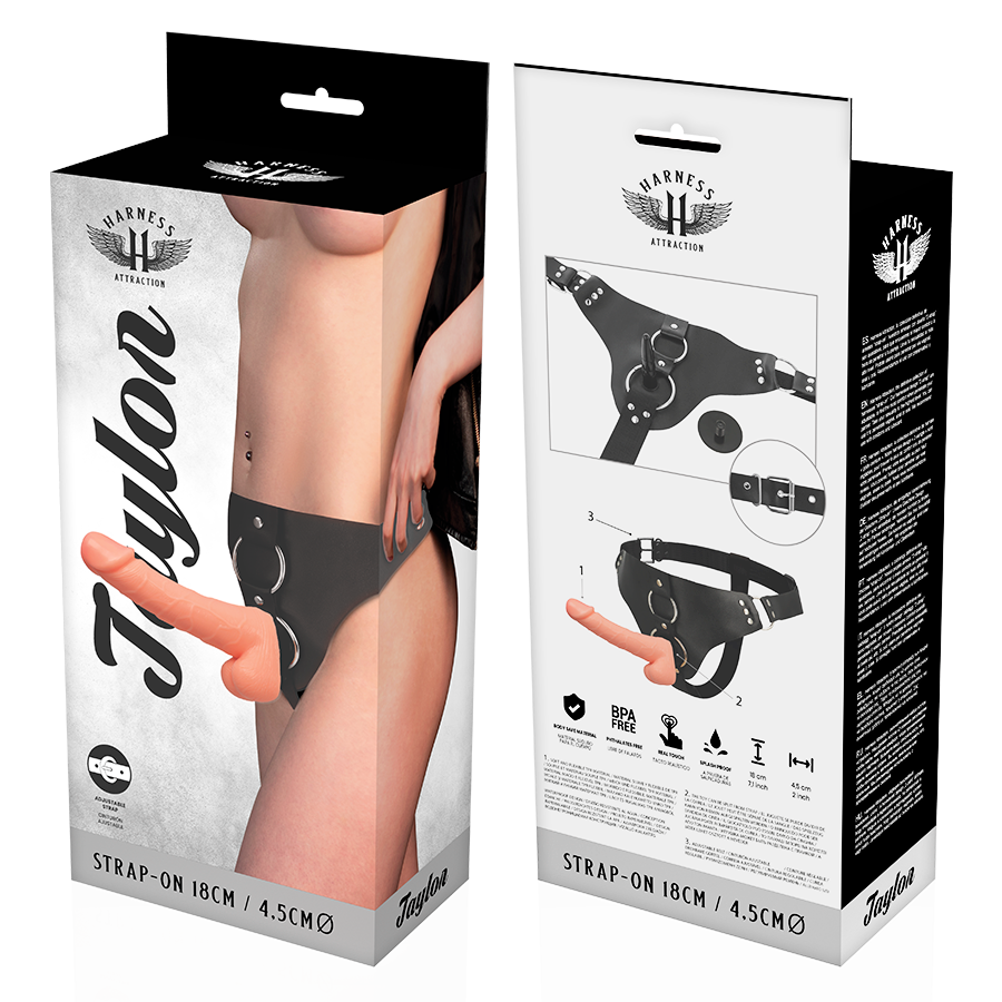 HARNESS ATTRACTION Taylor Deluxe – Realistisches Harness, 18 x 4,5 cm