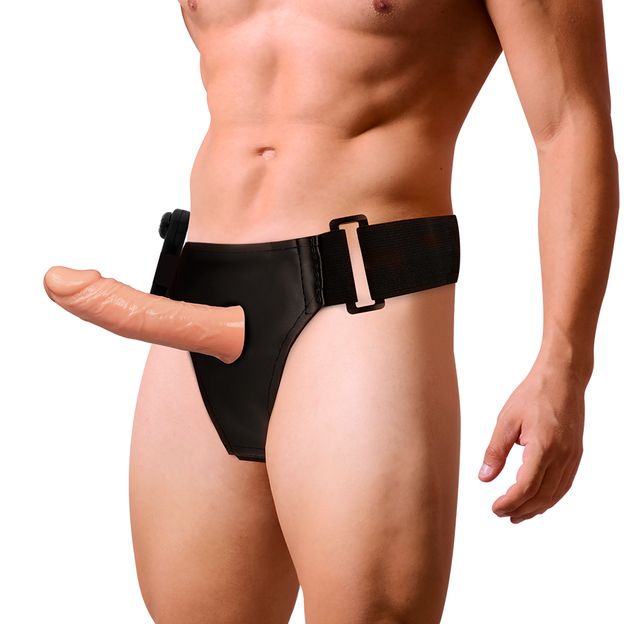 HARNESS ATTRACTION Benny – Rnes creux  avec vibrateur 15 cm -o- 4.5 cm