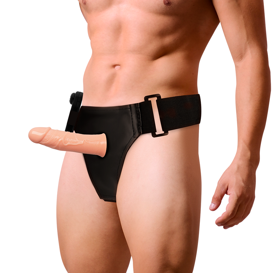 HARNESS ATTRACTION Gregory – Hollow rnes with Vibrator 16.5 cm -o- 4.3 cm