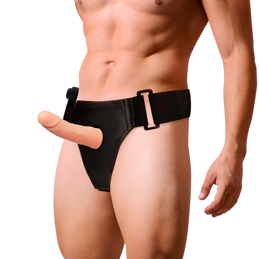 HARNESS ATTRACTION Marcos – Hohlharness mit Vibrator, 15 x 5 cm