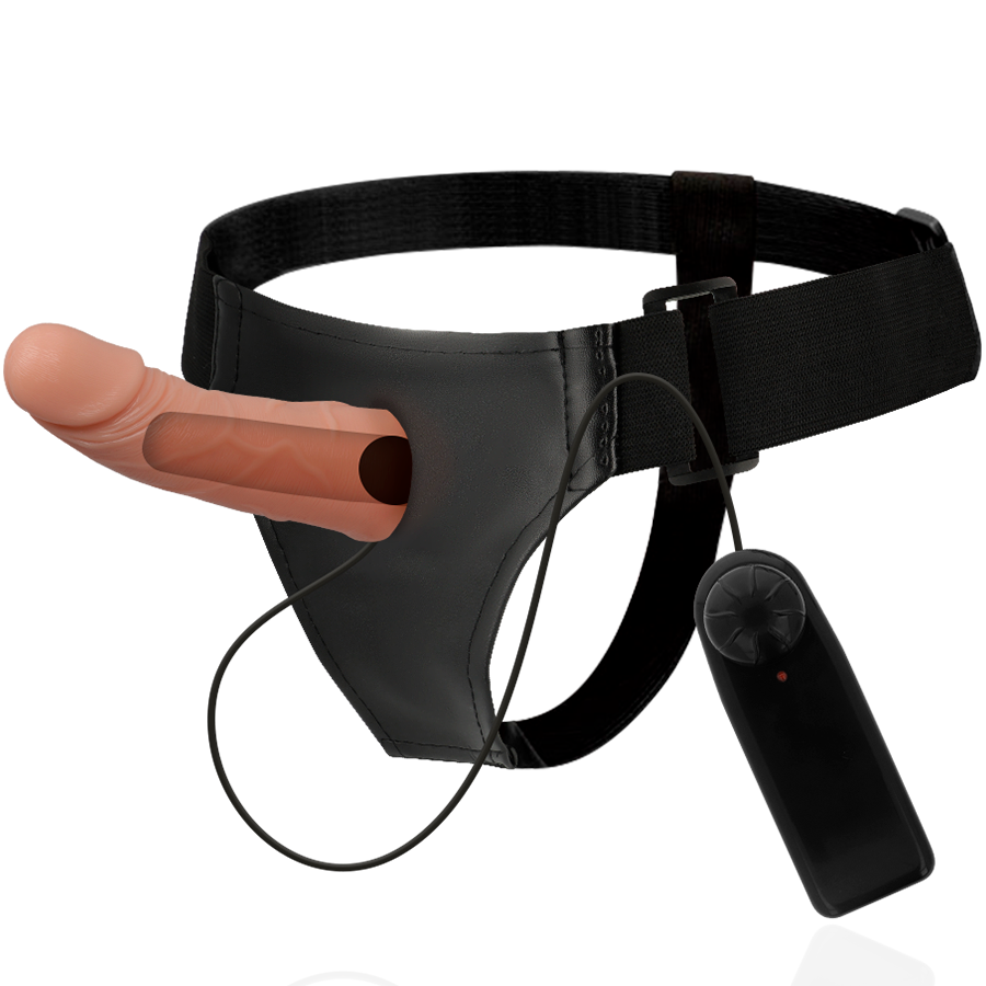 HARNESS ATTRACTION Marcos – Hohlharness mit Vibrator, 15 x 5 cm