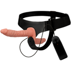 HARNESS ATTRACTION Harris – Doppelpenetrations-Harness mit Vibration, 18 x 3,5 cm