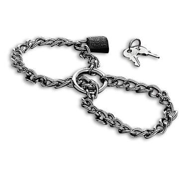 METAL HARD – MANETTE CON CATENA IN ACCIAIO INOSSIDABILE.