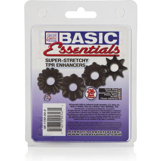 CALEXOTICS Basic Essentials – Paquet de 4 essentiels de base